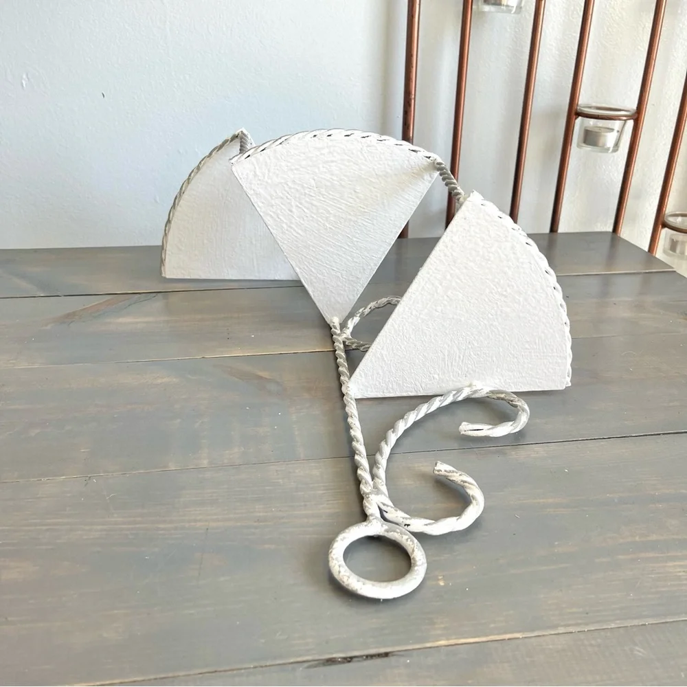 Eclectic Revival Distressed Hand Painted Upcycled Vintage Hanging Corner Shelf